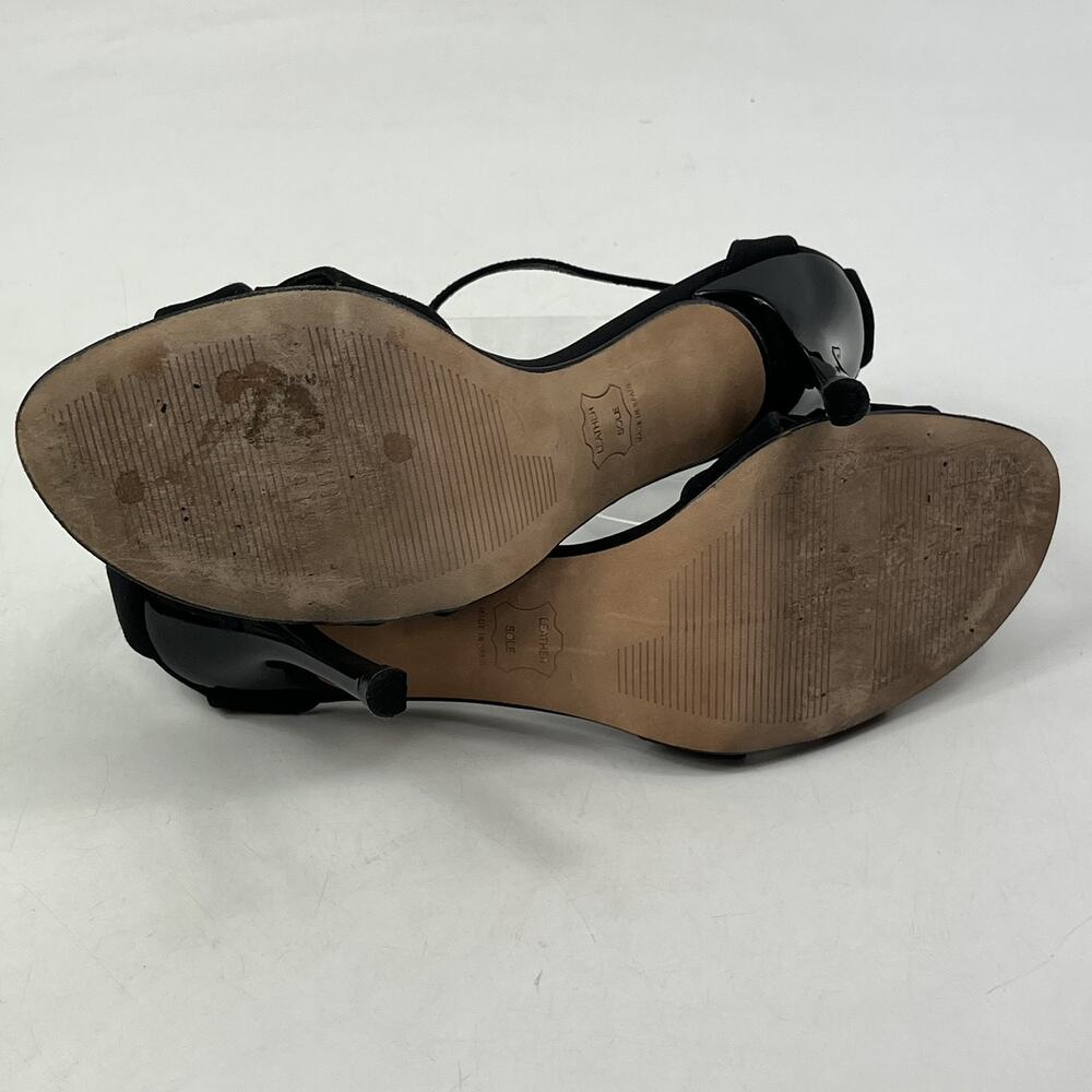 Stuart Weitzman Womens Heels Sandals Sz8 N Black Satin Bow Stiletto Party Shoe - Picture 7 of 15